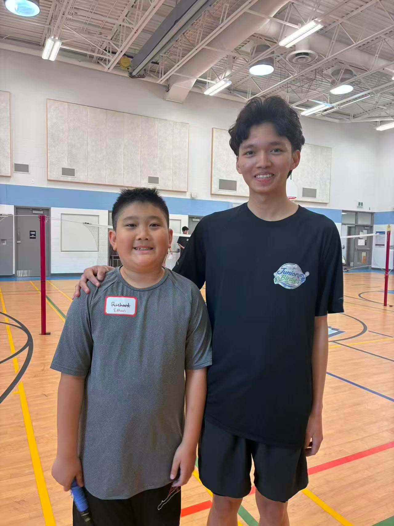 Junior Birdies badminton players