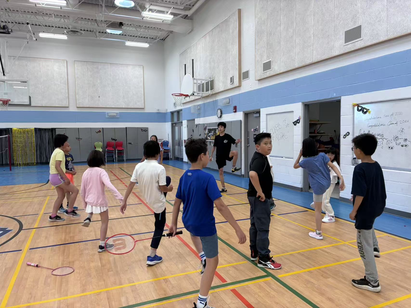 Junior Birdies badminton players